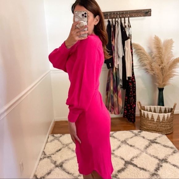 Isabel Marant Barbiecore Midi Dress S - Picture 6 of 13